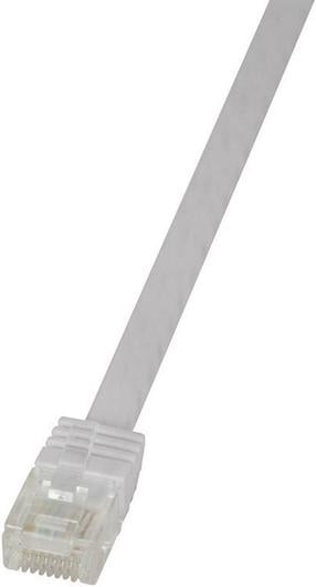 Tinklo kabelis Logilink SlimLine CF2011U RJ-45, 0.25 m, balta sp.