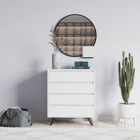 Kumode Kalune Design Suvera 811MDD3435, balta krās., 86 cm x 70 cm x 40 cm