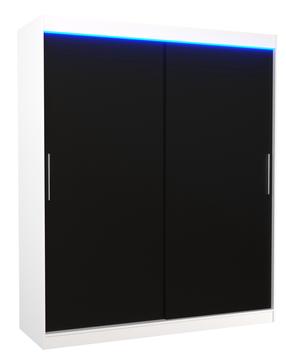 Spinta ADRK Lincoln 180, balta sp./juoda sp., 58 cm x 180 cm x 215 cm