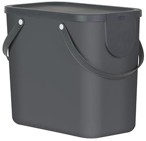 Atkritumu tvertne Rotho Albula 1024908853WS, melna krās./pelēka krās., 25 l, 34 cm x 23.5 cm