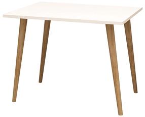 Rašomasis stalas Kalune Design Lery, 80 cm x 60 cm, 74 cm, ruda sp./balta sp.