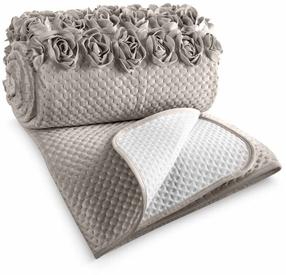 Lovatiesė Roses NPA-01, smėlio sp., 240 cm x 220 cm