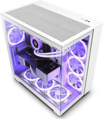 Kompiuterio korpusas NZXT Nzxt H9 Flow, skaidri sp./balta sp.