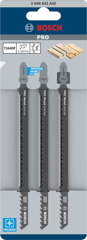 Saetera komplekt Bosch T 344 DP, 15.2 cm, 3 tk