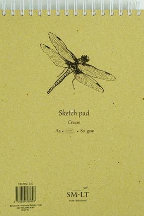 Zīmēšanas papīrs Smiltainis Sketch Pad, A4, 80 g/m², krēmkrāsa, 29.7 cm x 21 cm, 100 lapu gab.
