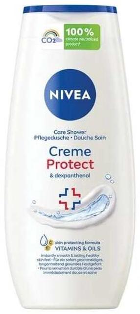 Kūno prausimosi želė Nivea Creme Protect, 250 ml