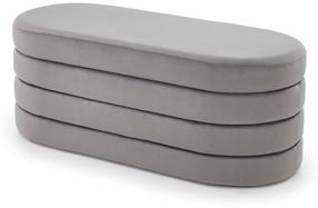 Банкетка Leisure Furniture Calpi, серый цв., 110 см x 46 см x 42 см