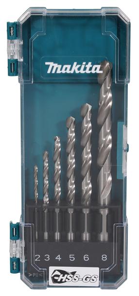 Metalo grąžtų rinkinys Makita D-78346, metalas/plienui, hss-gs, cilindrinis, 2 - 8 mm x 11.7 cm