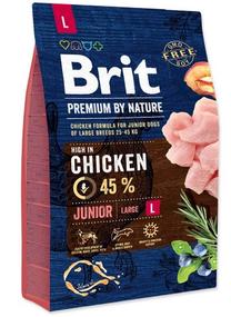 Sausas šunų maistas Brit Premium By Nature Junior Large Chicken, 3 kg