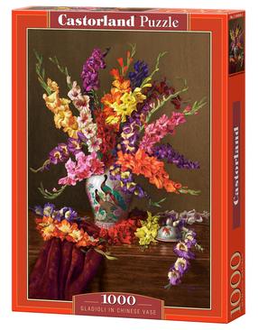 Dėlionė Castorland Gladioli In Chinese Vase 104949, 68 cm x 47 cm, 1000 vnt., įvairių spalvų