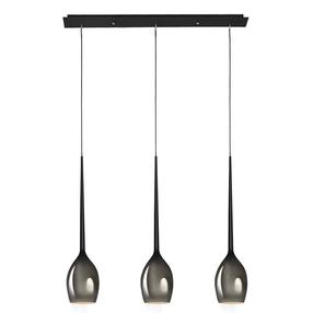 Šviestuvas kabinamas AZzardo Izza AZ2937, E14, 3 x 40 W, juoda sp. / juoda sp., 13 x 78 cm