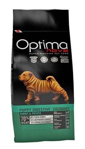 Сухой корм для собак Optima Nova Puppy Digestive OP61628, крольчатина/картофель, 12 кг