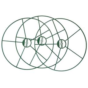 Augalo atrama 4IQ Rings, 39 cm x 39 cm, metalas, žalia sp., 3 vnt.