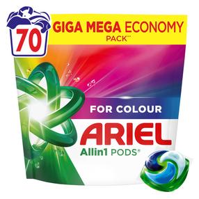 Kapsulas mazgāšanai Ariel All-in-1 PODS Color, 70 gab.