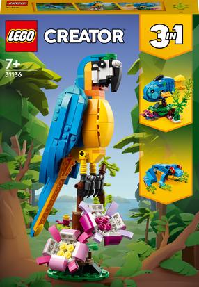 Конструктор LEGO Creator 3in1 Экзотический попугай 31136, 253 шт.