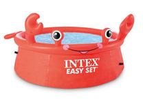 Baseinas, vaikiškas Intex Happy Crab, raudona sp., 183 x 41 cm