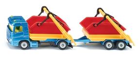 Игрушечный грузовик Siku Truck With Container & Trailer S1695, многоцветный