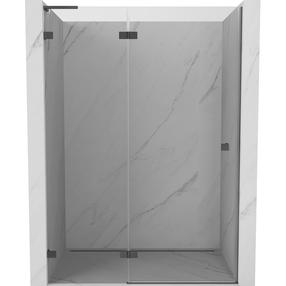 Dušo durys Mexen Lunar L Left, 130 cm x 200 cm, sidabro sp./grūdintas