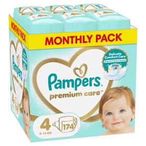 Sauskelnės Pampers Premium Care Monthly Box, 4 dydis, 9 - 14 kg, 174 vnt.
