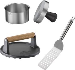 Mėsainio paplotėlio presas Rösle Barbecue Burger Set, 32.5 cm x 21 cm x 9 cm