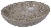 Vonios praustuvas VLX Marble 149173, marmuras, 53 cm x 40 cm x 15 cm, pilka sp.