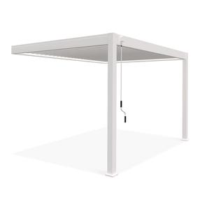 Pavėsinė Pergola Elegance Wall, 400 x 256 cm, balta sp.