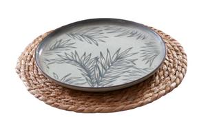 Lėkščių rinkinys desertinė Hermia NPMOD27DUS4880795, 27 cm x 27 cm x 2 cm, balta sp./pilka sp.