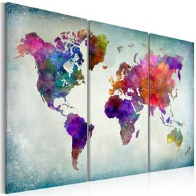 Kamštinė reprodukcija Artgeist World In Colors Pinnwand250, 90 cm x 60 cm