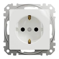 Kištukinis lizdas Schneider Electric Sedna Design SDD111022, su įžeminimu, balta sp.
