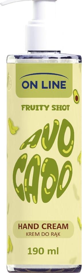 Kätekreem On Line Fruity Shot Avocado, 190 ml