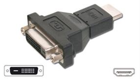 Адаптер Goobay 68690 HDMI male, DVI female, черный цв.