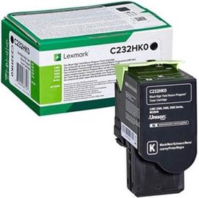 Toonerikassett Lexmark C232HK0, must v.