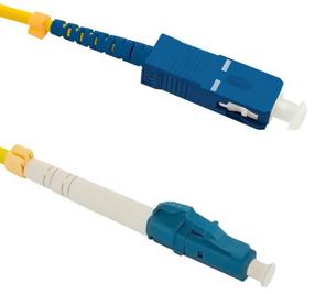 Laidas Qoltec LC/UPC to SC/UPC Optic Singlemode SC/UPC, LC/UPC, 3 m, geltona sp.