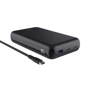 Nešiojamas įkroviklis (Power bank) Trust Laro, 20000 mAh, 100 W, juoda sp.
