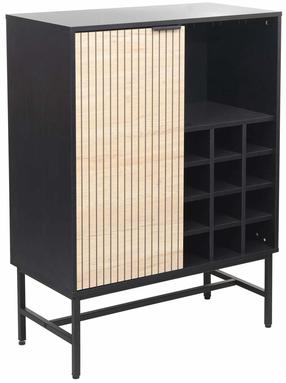 Virtuvinė spinta Home4you Helve, ruda sp./juoda sp., 40 cm x 80 cm x 110 cm