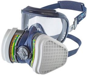 Respirators, ar vārstu GVS Elipse Integra with ABEK1-P3 filters, zila krās./balta krās., L/M