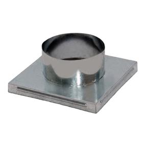 Õhu sisselaske adapter D100 x 17 cm x 17 cm, teras, hall v.