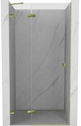 Dušo durys Mexen Lunar 834-105-000-50-00-L, 105 cm x 200 cm, aukso sp./grūdintas