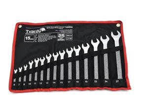 Kombinēto uzgriežņu atslēgu komplekts Tvardy T00655, 6 - 27 mm