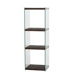 Knygų lentyna Kalune Design Aqua 3, antracito sp., 120 cm x 35 cm x 40 cm