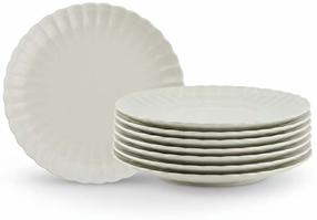 Lėkščių rinkinys desertinė Hermia BNLZF21DUS600, Ø 21 cm, balta sp.