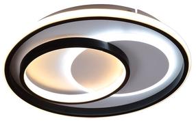 Lampa griesti CristalRecord Vega, LED, 3000 - 5500 °K, balta krās./melna krās. / balta krās., 40 x 40 cm