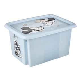 Kaanega hoiukarp, mänguasjade jaoks Keeeper Karolina Mickey Mouse, 15 l, sinine v., 38 x 29.5 x 20.5 cm
