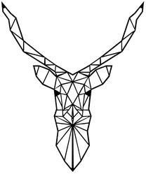 Sienos dekoracija Wallity Deer, 50 cm x 60 cm