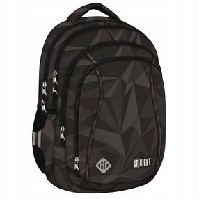 Kooli seljakott St. Right Geometric BP-04, hall v., 43 cm x 32 cm x 20 cm