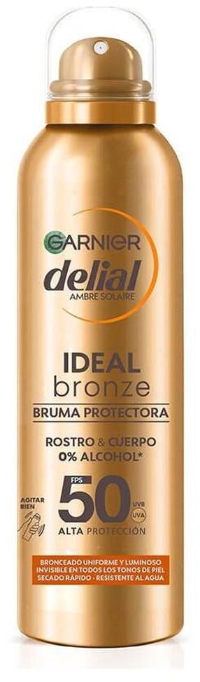 Purškiklis įdegio priežiūrai kūnui/veidui Garnier Delial Ideal Bronze SPF50, 150 ml