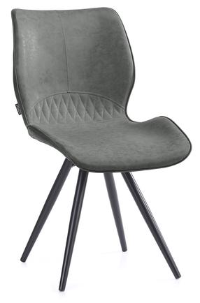 Valgomojo kėdė Homede Horsal 57477, juoda sp./pilka sp., 43.5 cm x 48.5 cm x 81.5 cm
