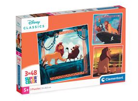 Dėlionė 3in1 Clementoni Super Colors Lion King 25323, 21 cm x 20.5 cm, 144 vnt.