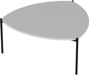 Kavos staliukas Kalune Design Lenny, balta sp., 90 cm x 89 cm x 40 cm