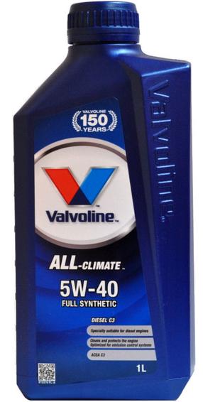 Motoreļļa Valvoline All Climate 5W - 40, sintētiskais, 1 l